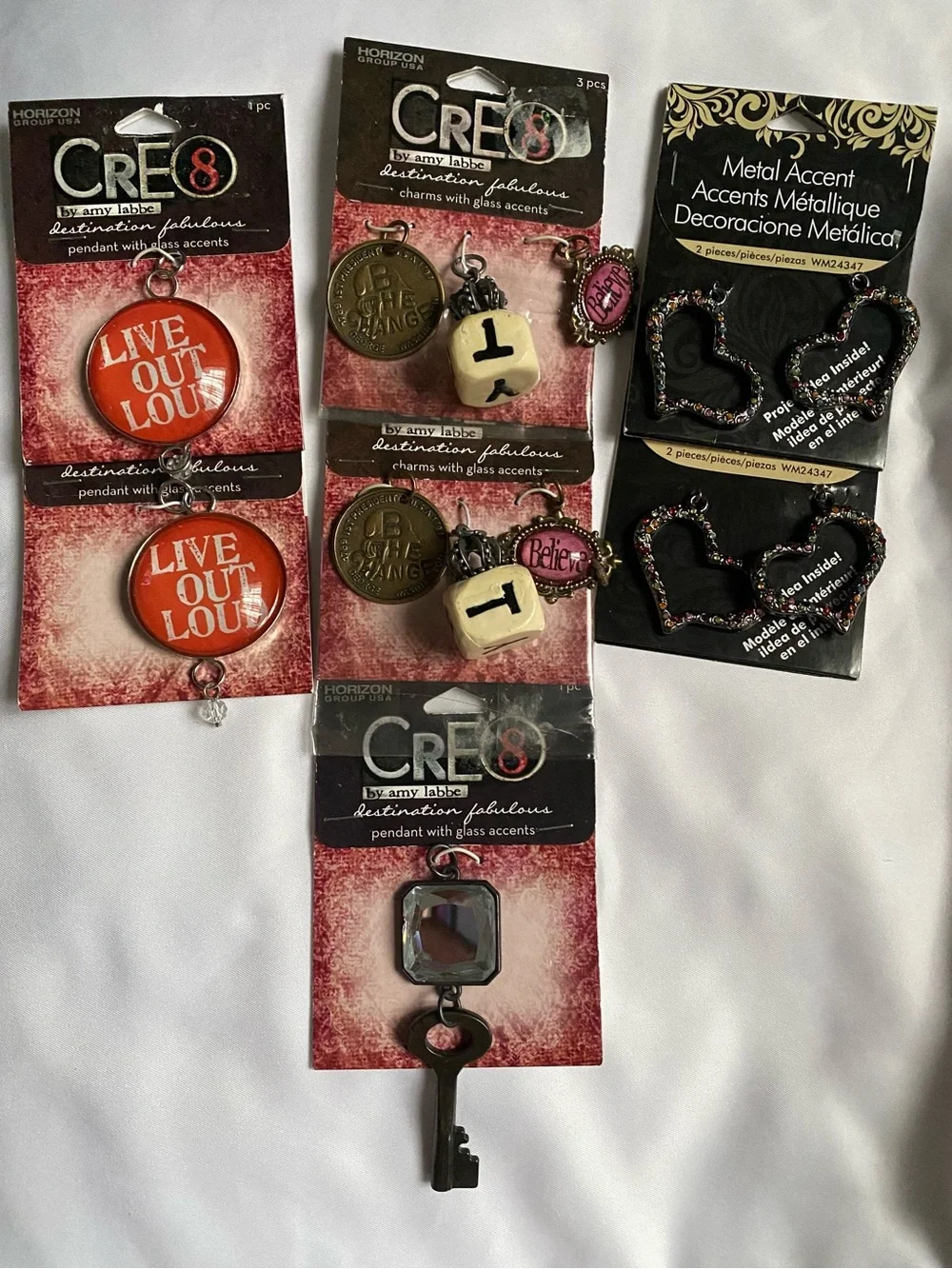 Assorted Jewelry Making Charms and Accents